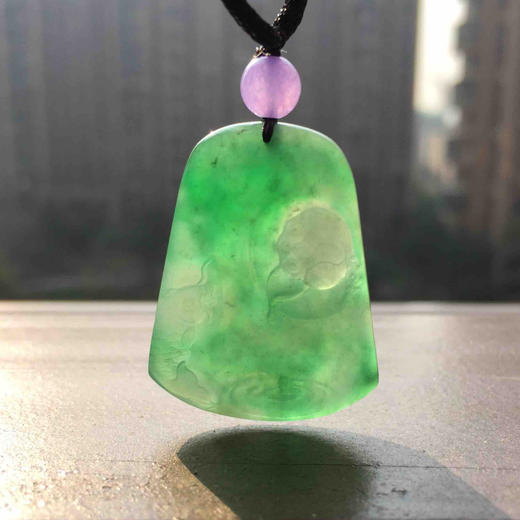 冰种阳绿翡翠和和美美年年有余 商品图8