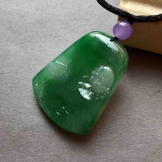 冰种阳绿翡翠和和美美年年有余 商品图0