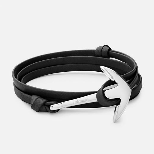 北京仓｜Miansai-Anchor-Black 手链（银色）［美国设计师］ 商品图1