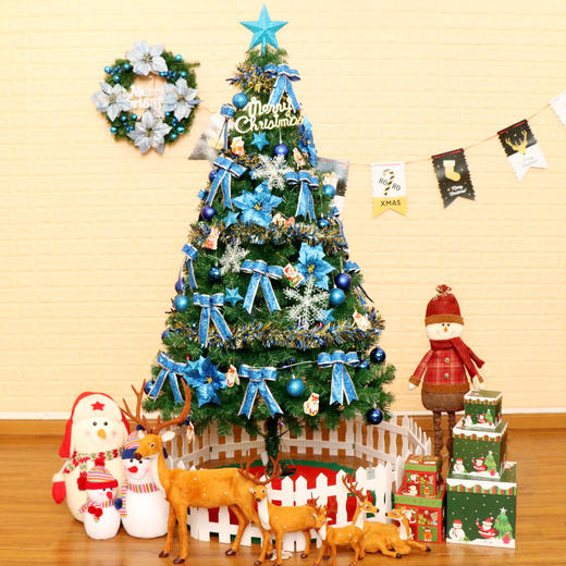 【圣诞节装饰用品】* 圣诞树1.5米套餐 圣诞节装饰用品 圣诞树套餐150cm加密带灯 商品图2