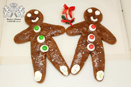 圣诞蜂蜜姜饼人 圣诞礼品 美食 创意 甜点 零食礼物  Ginger Man  1pcs 商品图2