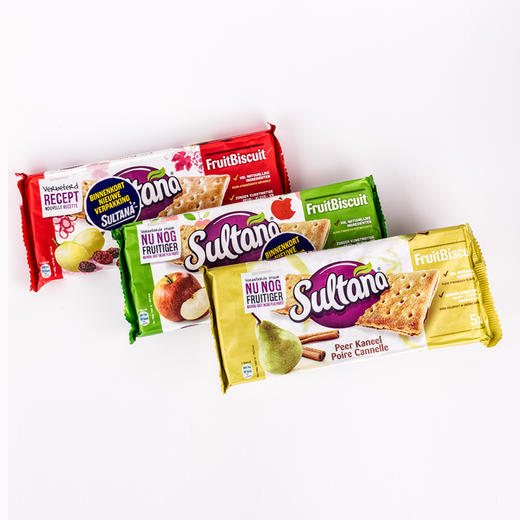 酥脆果香一口难忘！荷兰sultana水果夹心饼干 始创于1886年 多种口味多种选择 独立小包装 方便卫生 新老包装随机配送 商品图2
