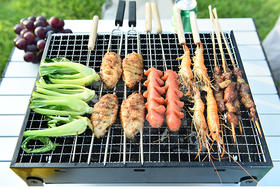 【积分兑换】折叠烧烤炉｜户外野外烧烤架家用3人-5人 BBQ户外野炊必备