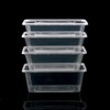 喇叭花一次性餐盒1000ML塑料透明方盒外卖打包盒快餐盒保鲜打包碗 商品缩略图1