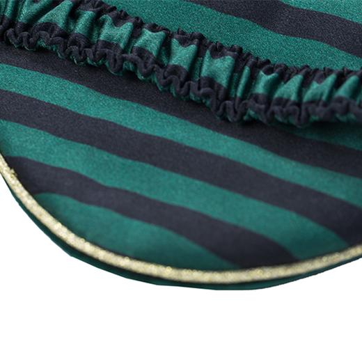 MANITO 条纹丝绒眼罩 绿黑条纹 商品图1