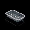 喇叭花一次性餐盒1000ML塑料透明方盒外卖打包盒快餐盒保鲜打包碗 商品缩略图2
