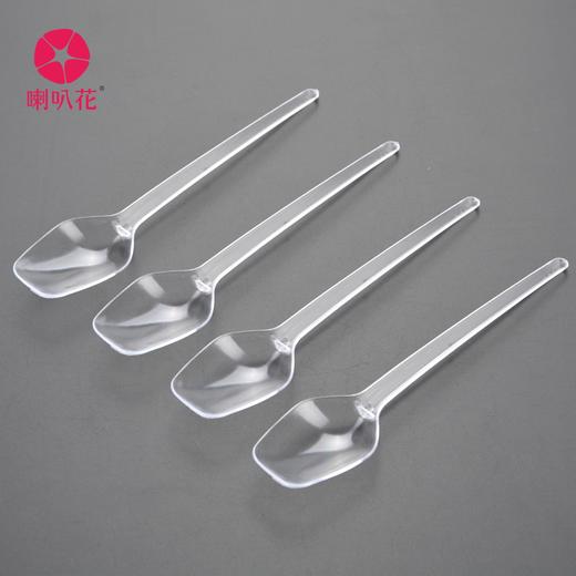 喇叭花一次性勺子水果勺长柄羹淀粉酸奶勺冰激凌勺加厚单个装1000支 商品图4