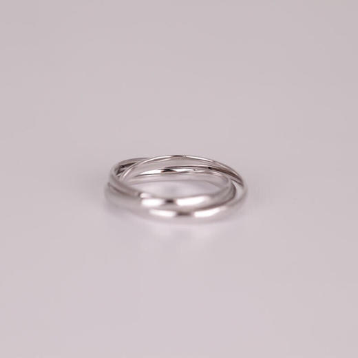 灵语银925纯银三环戒指 情侣对戒结婚纪念礼物 商品图1