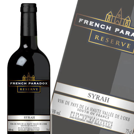 茗酊古堡希拉红葡萄酒 French Paradox Syrah 750ml 商品图0