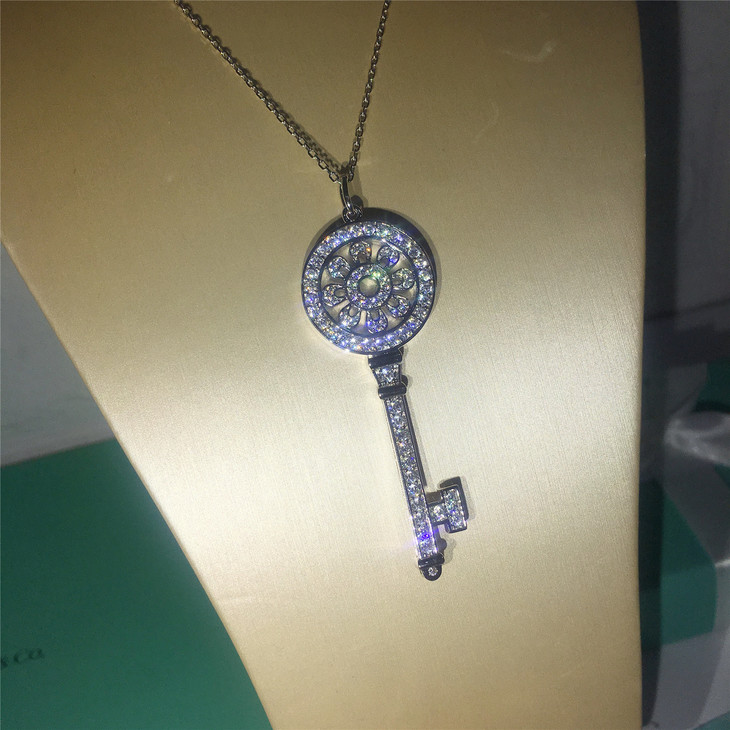 编码tfx60220经典万花筒钥匙项链925纯银