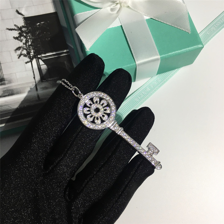 编码tfx60220经典万花筒钥匙项链925纯银