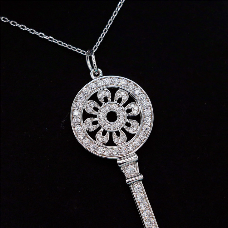 编码tfx60220经典万花筒钥匙项链925纯银