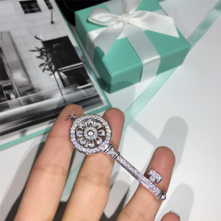 编码tfx60220经典万花筒钥匙项链925纯银