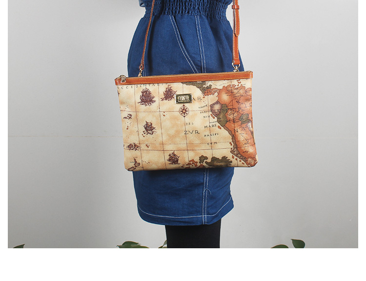 麦玲玲合作灵机文化bubble地图包利是袋红包袋手拿包招桃花斜挎包