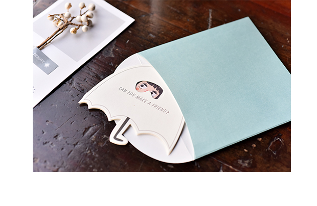 三年二班小清新系列异形贺卡z创意压纹系列生日祝福卡片礼品卡