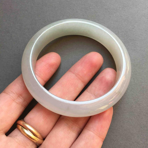 翡翠糯冰飘花翡翠手镯56 商品图4