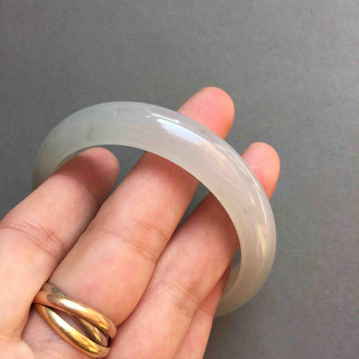 翡翠糯冰飘花翡翠手镯56 商品图5