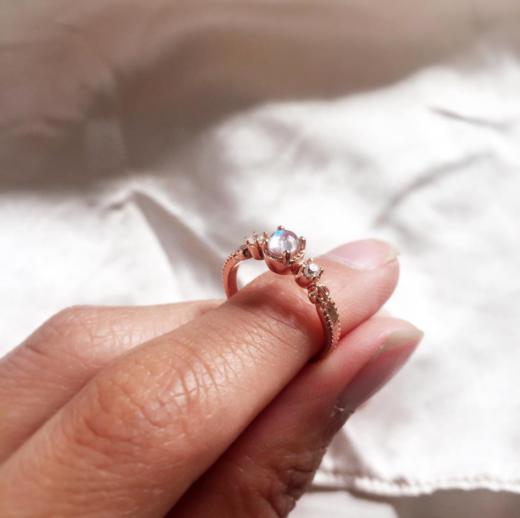 北京仓｜Tippy Taste-Moonstone-戒指（玫瑰金色）［美国设计师］ 商品图3