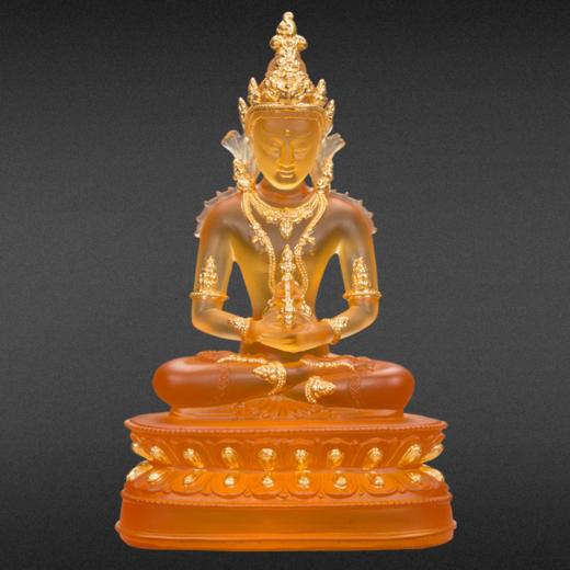 醍醐 琉璃佛 遵照仪轨 古法造像 贴24K金 无量寿佛 商品图0