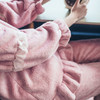 【睡衣女】冬天加厚珊瑚绒睡衣女长袖保暖法兰绒公主毛绒甜美可爱家居服套装 商品缩略图4