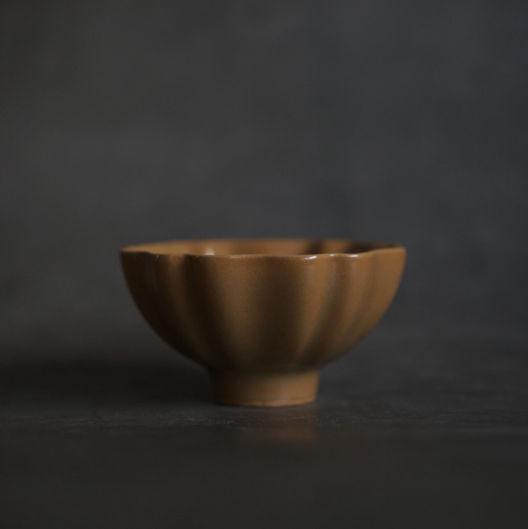 晓栋窑 晚秋·窑变·葵口杯