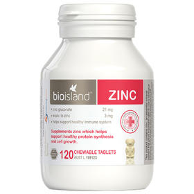 澳洲 Bioisland 生物岛 婴幼儿小熊锌片 120粒 跨境购