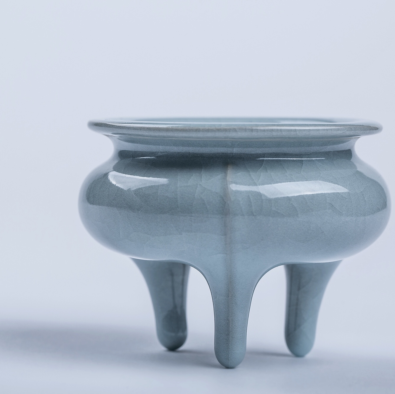 晓栋窑·天青·烟云香炉