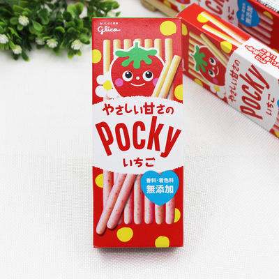 泰国格力高Pocky涂层饼干 草莓味 商品图0