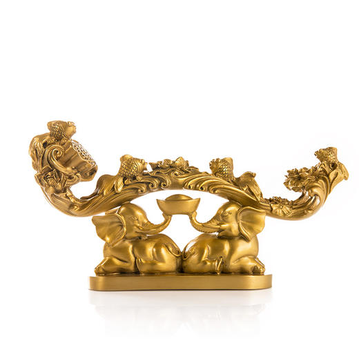 朱炳仁铜 全铜摆件吉祥如意 铜雕家居工艺品 装饰品 客厅摆件