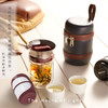 小时光便携旅行功夫茶具套装 一壶二杯快客杯迷你耐热玻璃杯子【D】 商品缩略图2