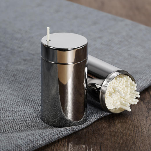 不锈钢牙签筒60年光亮如新一体成型不藏污易清洗