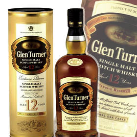 格伦特纳12年威士忌 Glen Turner Scotch Whisky Aged 12 Years 700ml