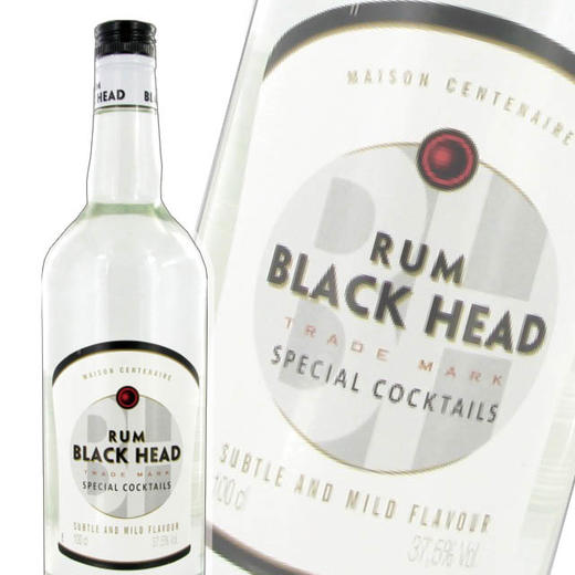 【双支特惠装】布莱克海德朗姆酒 Black Head White Rum 700ml*2 商品图1