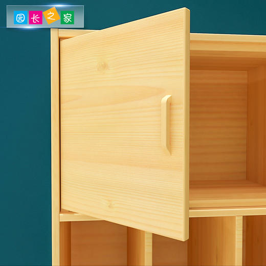 幼儿园定制款儿童衣橱松木多功能衣帽柜 鞋柜一体实木衣帽间家具 商品图5