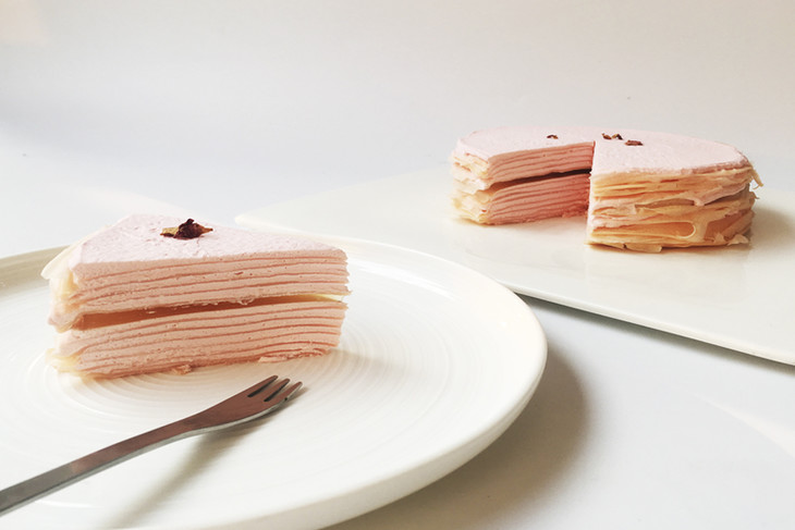 蜜桃千层 · peach mille crepe