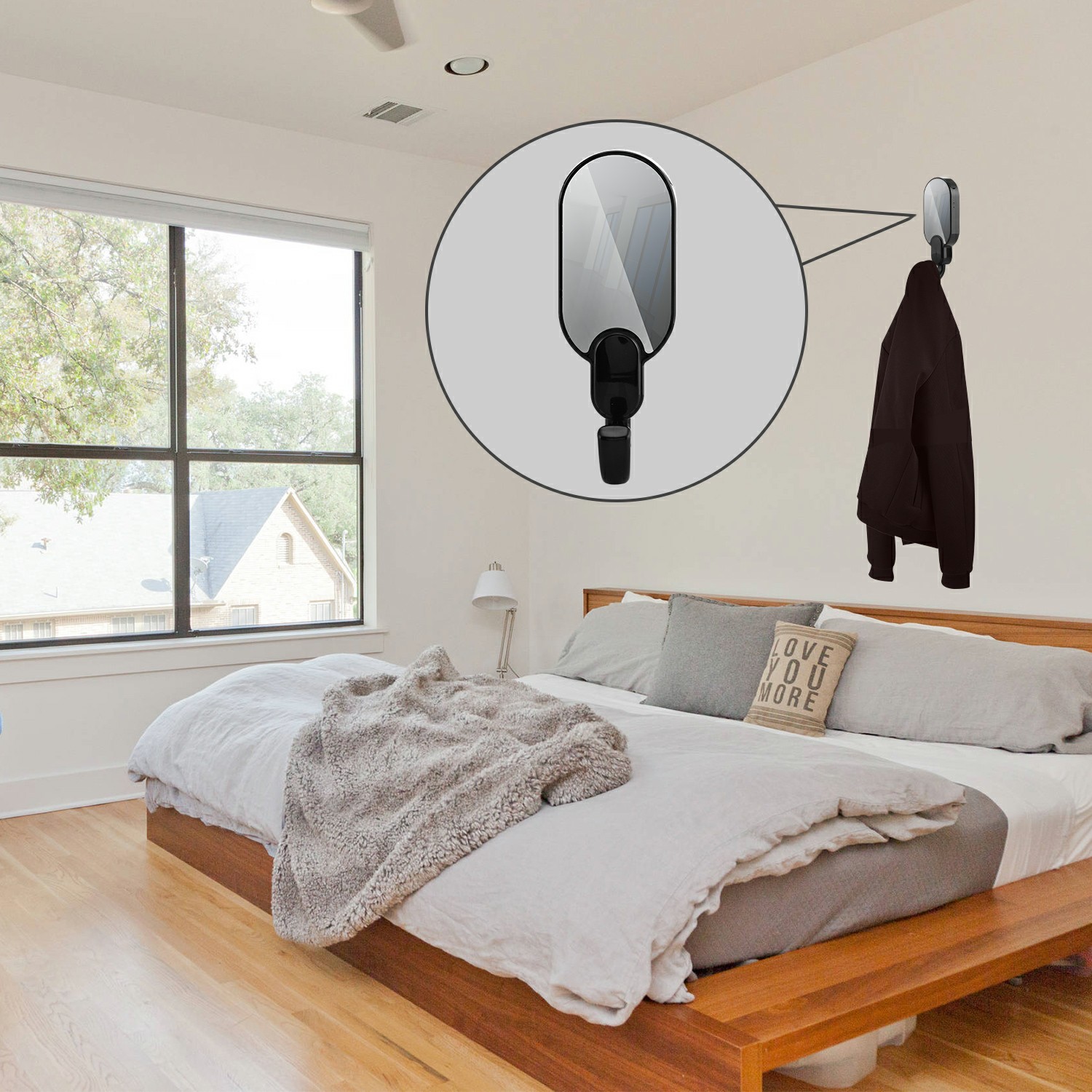 2018首款wifi镜面红外夜市挂钩摄像机