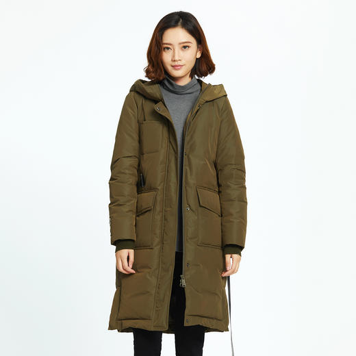 水淼加大码女装羽绒服女胖mm200斤中长款加厚羽绒衣s4117qhzc0379