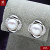 （5.6下架）玫瑰花珍珠耳钉 韩版925银 8-9mm馒头圆MS0085 商品缩略图0