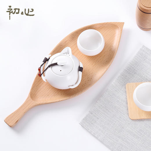 初心| 北欧创意叶子形水果盘下午茶坚果 商品图1