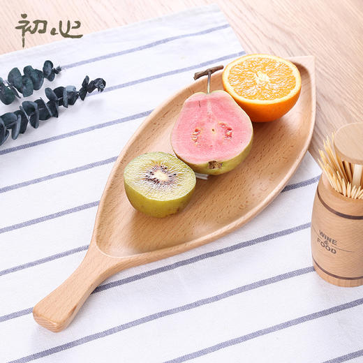 初心| 北欧创意叶子形水果盘下午茶坚果 商品图4