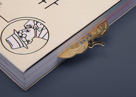 仙桃书签-黄铜镀金 商品图4