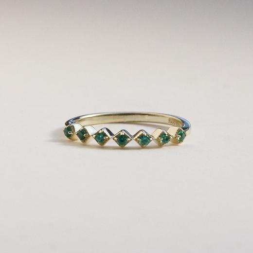 北京仓｜Tippy Taste-Armentaria Emerald-戒指［美国设计师］ 商品图1
