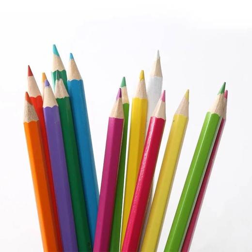 中华铅笔彩色铅笔12182436色涂色笔学生绘画上色彩铅笔6300系列