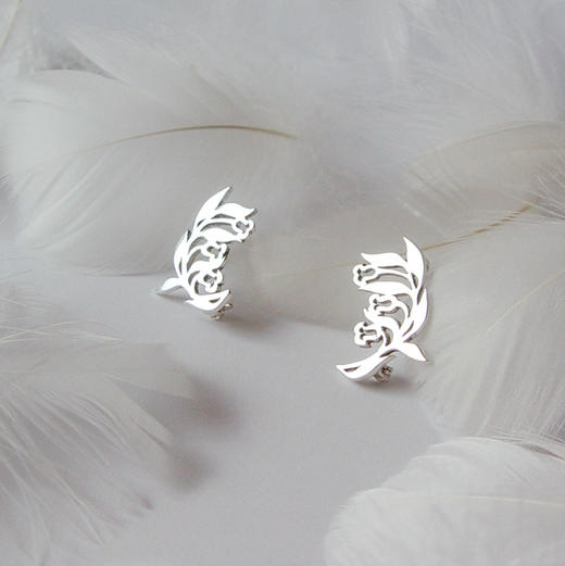  曼妙风铃草  / 925银胸针·领饰【定制：7-15天】 ○ 箭儒工房 商品图0