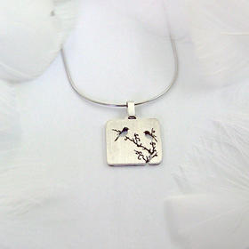 喜上梅梢  / 925银项链【定制：7-15天】 ○ 箭儒工房