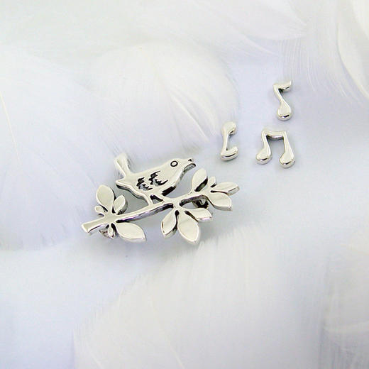  春之歌  / 925银胸针【定制：7-15天】 ○ 箭儒工房 商品图1