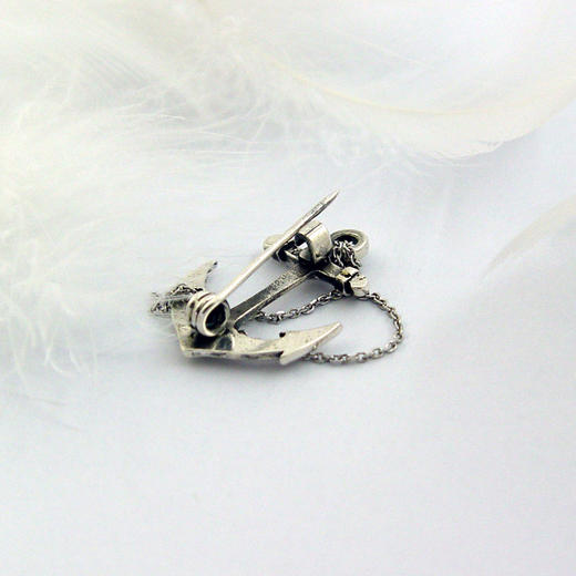 十字锚  / 925银胸针【定制：7-15天】 ○ 箭儒工房 商品图3