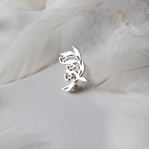  曼妙风铃草  / 925银胸针·领饰【定制：7-15天】 ○ 箭儒工房 商品图1