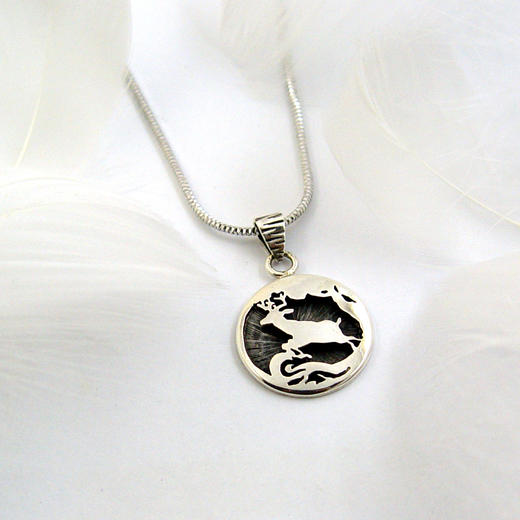 如鹿切慕溪水Ⅱ/ 925银项链【定制：7-15天】 ○ 箭儒工房 商品图0