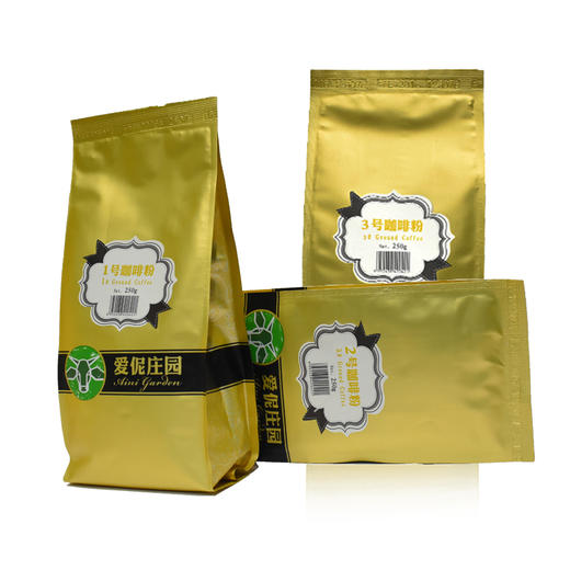 爱伲咖啡粉任意3袋组合装黑咖啡云南小粒咖啡研磨750g 商品图1